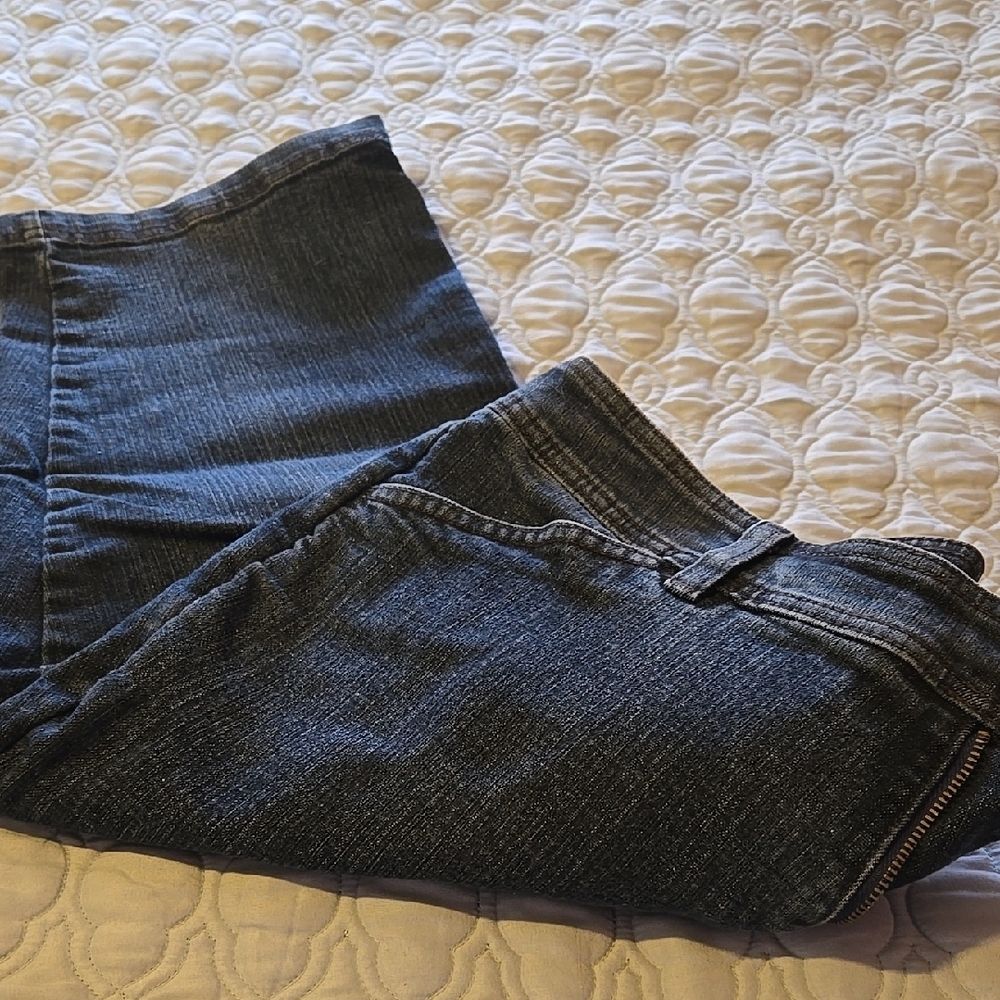 Liz Claiborne Slim Power Crop Fit Demin Pants Size 16W